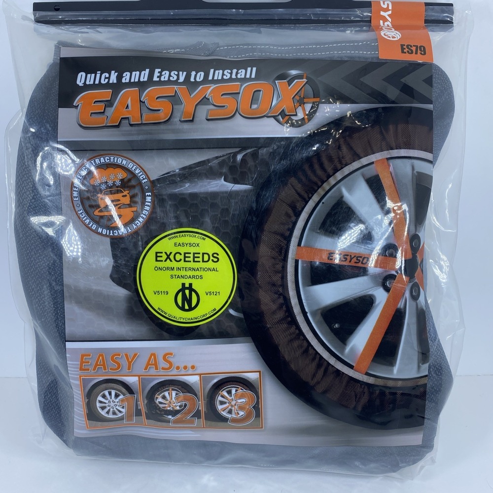 Easysox ES79 Tire Socks - Traction Device/ Snow Ice Chain Alternative~stay safe